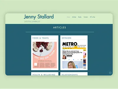 Freelance Journalist Response Website brand branding design desktop web desktop website green light green portfolio website response website ui user experience design user interface design website website concept website design