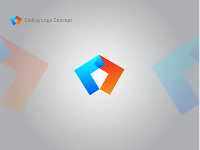 Coding Logo Concept 3d a b branding coding coding logo colorful logo gradient logo initial letter logo logo logo design logodesign logodesigner logotype modern logo software company software logo