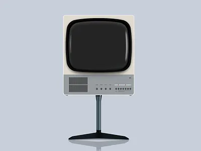 Braun FS 80 Television Vector Illustration braun dieter rams illustration sketch sketchapp television tv vector vector illustration