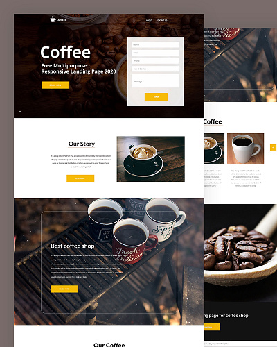 Coffeee bootstrap business chocolate coffee coffeeshop cooking crafts css html5 responsive template