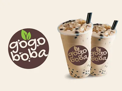 gogo boba boba boba logo boba tea branding bubble tea bubble tea logo cafe logo cofee coffeeshop food logo logo design restaurant restaurant logo tea shop