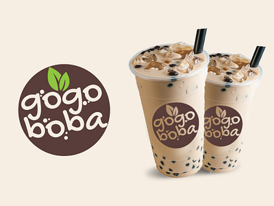 gogo boba boba boba logo boba tea branding bubble tea bubble tea logo cafe logo cofee coffeeshop food logo logo design restaurant restaurant logo tea shop