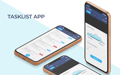 Task List app app branding design mobile typography ui ux