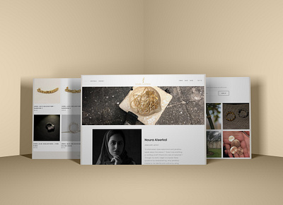 Website Design For Jewellery Artist app ui branding design graphic design responsive design squarespace stationery web design website design website ui design wordpress