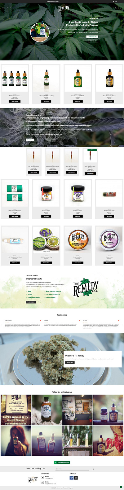 Website design for "The Remedy Care" elementor pro page design ui ux web webdesign website wordpress design