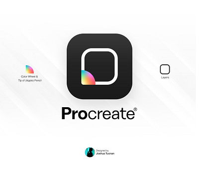 Procreate Redesign appicon appicons apple applepencil colors ios ipad ipados layers logo logodesign logodesignersclub logotype procreate procreateapp