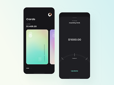 limit app application bn brandnew card clean digital interface minimal mobile simple ui