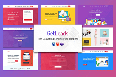 GetLeads - Marketing HTML Landing Page Template creative landing page marketing product launch startup startup campaign themeforest