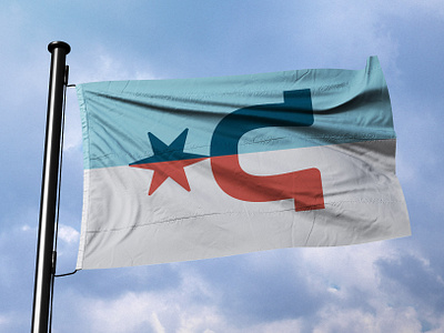 Caldwell Flag banner branding city color design flag icon kansas logo palette spur star town typography