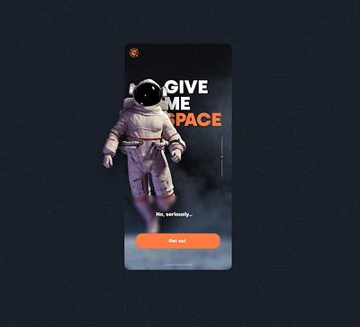 Give me space - Mobile UI Design app app design app ui astronaut dark ui flat galaxy illustration mobile app space ui uiux