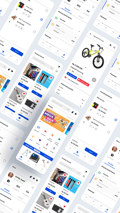 eCommerce UI Kit ecommerce app mobile app design mobile application ui ui kit design uiux