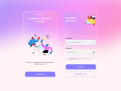 Daily UI Challenge 001 | Sign Up dailyui dailyuichallenge figma figmadesign mobile mobile app sign up signup ui ui design