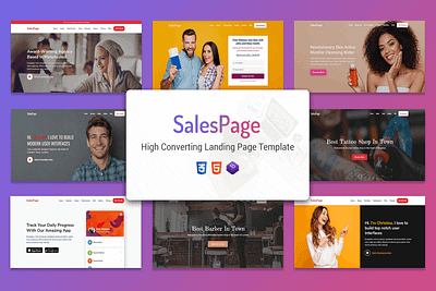 SalesPage - Apps, Business & Agencies Landing Page creative landing page marketing product launch startup themeforest