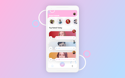 Voice Based Social Network Design adobe xd android app android app design app design iphone iphone app mobile app design modern design social media social media design social network tiktok ui ux voice assistant voice call voice message voice notes