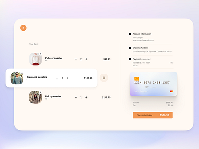 Check Out Page checkout concept creditcard dailyui desktop exploration figma harmony ios minimal