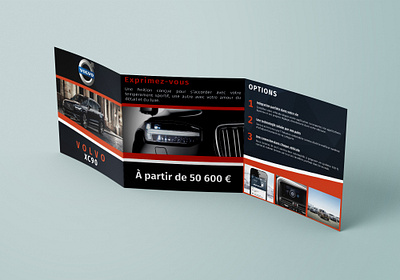 Volvo - depliant adobe design flyer illustrator indesign