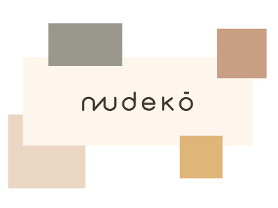 Nudekó secondary colors brandguidelines branding design ligature font logo typeface typography