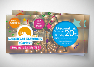 Dance Studio Gift Voucher Design Template design free free mockup new premium psd psd mockup
