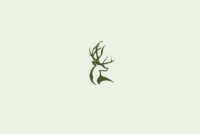 Stag antlers branding deer design flat graphic design icon illustrator logo logo design minimal stag vector