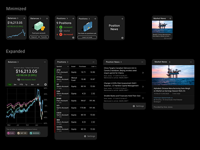 TDA Mobile Dashboard Widget Exploration design mobile app mobile ui ui ui design ux