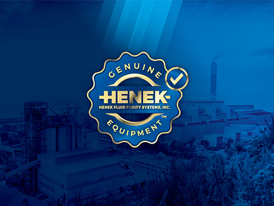 Henek - A Modern and Luxury Website Badge Design.. badge badge design badge logo badges blue brand design brand identity branding branding and identity branding concept branding design certification gold industrial design logo luxury modern logo seal vector website badge
