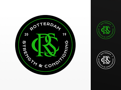 Rotterdam Strength & Conditioning logo bootcamp branding conditioning crest dutch emblem fitness identity logo rotterdam sports sports logo strength training