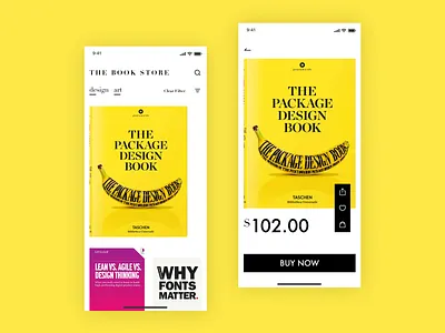 Book Gallery app concept design figma interface mobile ui visual design