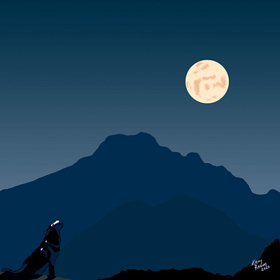 Moonlight night adventure astronomical object astronomy flying full moon hill landscape man moon mountain mountain range mountainous landforms nature outdoor outdoors sky standing sun sunset walking