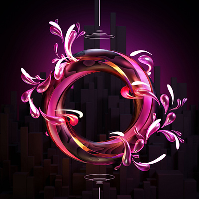 Looping blop | Abstract illustration 3d 3d illustration abstract blender blender3d blender3dart cgi digital illustration geometric graphic graphic design illustration minimal render rendering trend