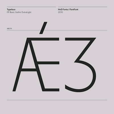 FF Basic Gothic design font fontfont geometric hvd hvdfonts letters sans sans serif type design typedesign typeface typography