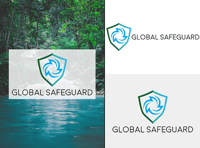 Air Global Safeguard air climate global warming globalwarming guard illustrator logo logodesign safeguard tree water