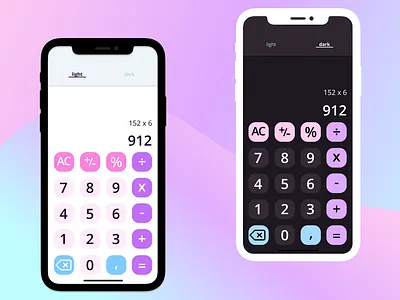Calculator app dailyui design minimal ui