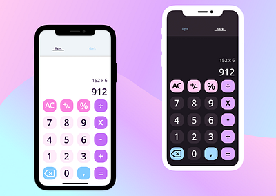 Calculator app dailyui design minimal ui