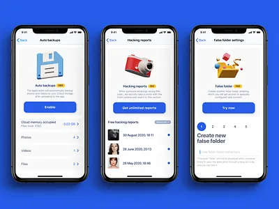 Secret Folder iOS App UI update app design application figma design interface design ios app ios app design ios apps mobile app mobile app design mobile design mobile ui secretfolder ux design
