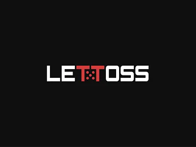Lettoss board games branding dice icon letoss logo vector