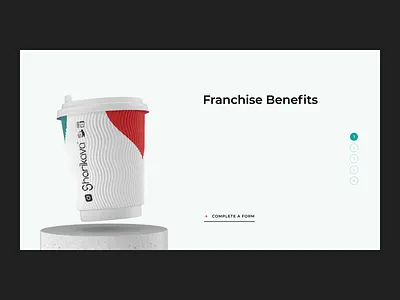 Sharikava. Scroll interaction 3d animation c4d cinema4d coffee coffee cup coffee shop coffeeshop design interaction scroll scroll animation ui web website