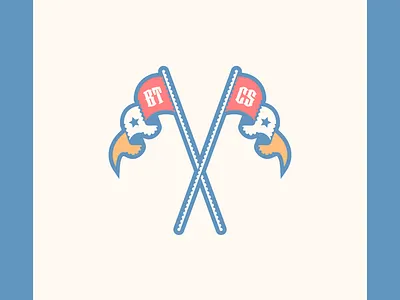 BTCS Flags blue design flag flag logo flags graphic graphic design graphic art graphic artist graphic artists illustrator logo logo design logo designs logos red vector white yellow