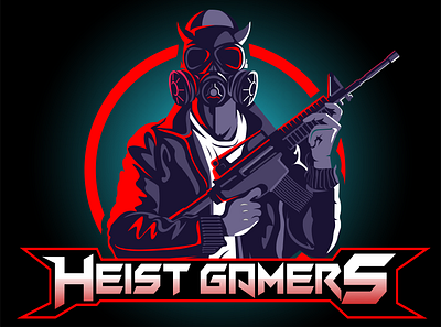 Heist Gaming game gamer games games logo illustrator logo logodesign mascot mascot logo mascotlogo pubg pubg logo pubgmobile vector