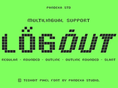 Techbit - 5 Pixel Font Styles esport