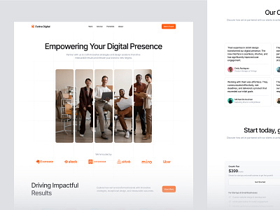 Evolve Digital - Digital Agency Website UI Kit agency design digital figma landingpage marketing studio ui ux website