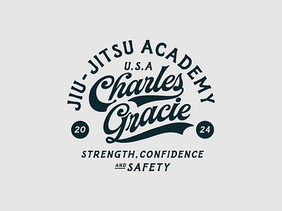 Charles Gracie Jiu Jitsu: Badge Design apparel athlete badge badge design badges brazilian jiu jitsu combat fight geometric graphic design jiu jitsu karate logo martial art merch merchandise sport sport wear typeface typography