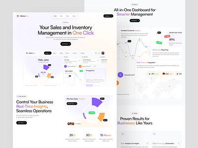 Sales Management Landing Page clean landing page management marketing website saas saas design saas landing page saas website sales sales website ui design web web design website website design