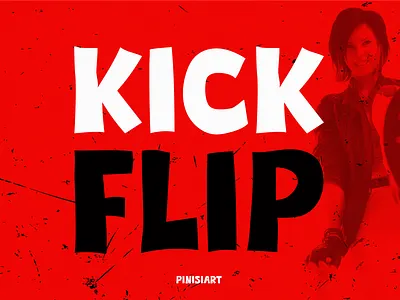 KICKFLIP branding design display font font gaming instagram movie music pinterst poster posters thumbnails youtube