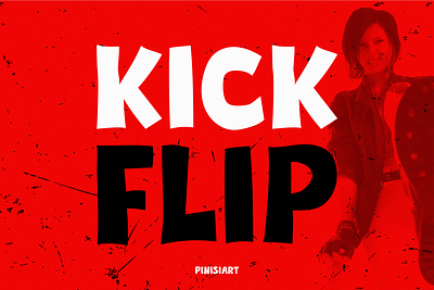 KICKFLIP branding design display font font gaming instagram movie music pinterst poster posters thumbnails youtube