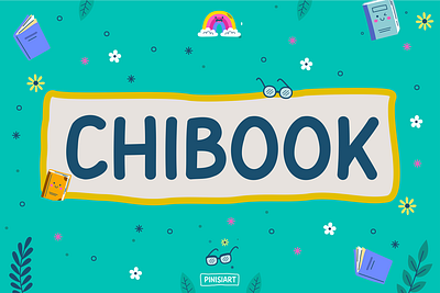 Chibook bold branding children design display font font fun funny gaming kids kids books playful poster san serif youtube