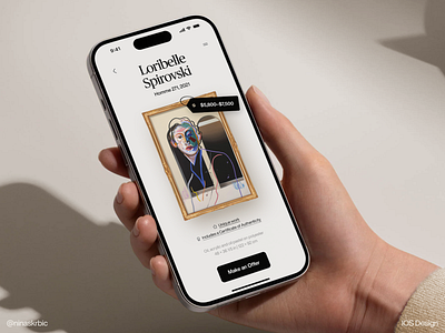 Virtual Museum - Mobile App app art buy clear design digital museum ecommerce history ios minimal museum museum app online painting product design sell ui design uiux virtual museum