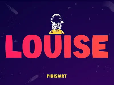 LOUISE bold branding children children book design display font font funny game gaming kids magazine movie playful poster san serif youtube