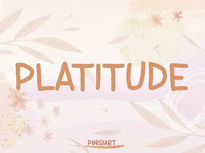 Platitude branding children display font elegant font gaming girly handwriting instagram kids magazine pinterst poster youtube