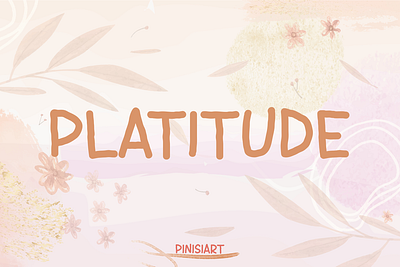 Platitude branding children display font elegant font gaming girly handwriting instagram kids magazine pinterst poster youtube