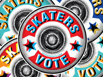 SKATERS VOTE skateboard graphics vote